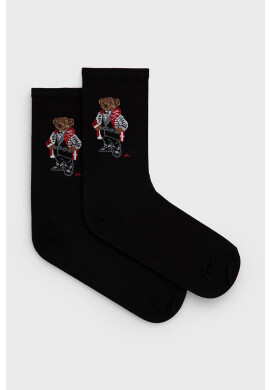 Polo Ralph Lauren Чорапи дамски в черно - Pepit.bg