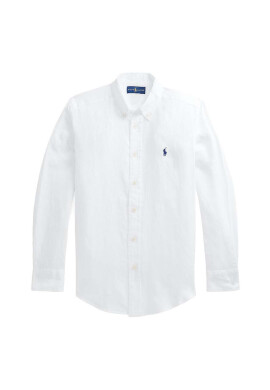Polo Ralph Lauren Детска ленена риза в бяло - Pepit.bg
