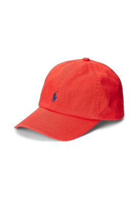 Polo Ralph Lauren Детска памучна шапка в червено с изчистен дизайн - Pepit.bg