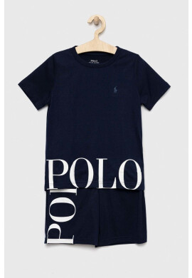 Polo Ralph Lauren Детска пижама в тъмносиньо с принт - Pepit.bg