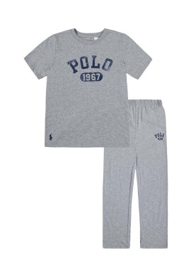 Polo Ralph Lauren Детска пижама в сиво с принт - Pepit.bg