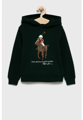 Polo Ralph Lauren Детски суичър в зелено с изчистен дизайн - Pepit.bg