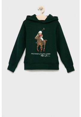 Polo Ralph Lauren Детски суичър в зелено с изчистен дизайн - Pepit.bg
