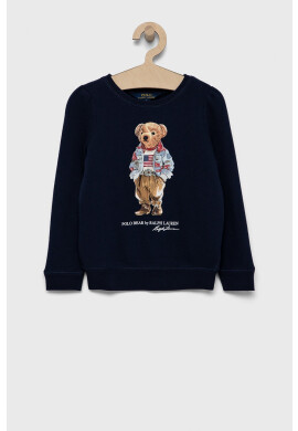 Polo Ralph Lauren Детски суичър в тъмносиньо с принт - Pepit.bg