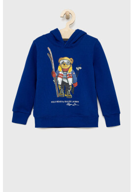 Polo Ralph Lauren Детски суичър в тъмносиньо с апликация - Pepit.bg