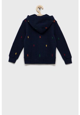 Polo Ralph Lauren Детски суичър в сиво с качулка с апликация - Pepit.bg