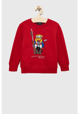 Polo Ralph Lauren Детски суичър в тъмносиньо с принт - Pepit.bg