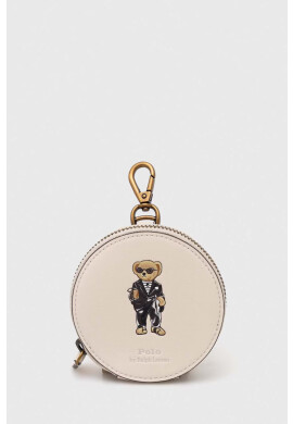 Polo Ralph Lauren Кожен портфейл дамски в бежово - Pepit.bg
