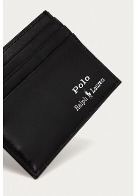 Polo Ralph Lauren Кожен портфейл мъжки в черно - Pepit.bg