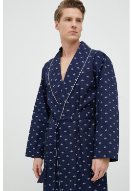Polo Ralph Lauren Памучен халат в тъмносиньо - Pepit.bg
