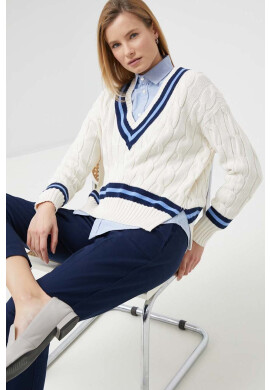 Polo Ralph Lauren Памучен пуловер в лилаво - Pepit.bg
