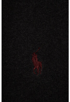 Polo Ralph Lauren Памучен шал в сиво с изчистен дизайн - Pepit.bg