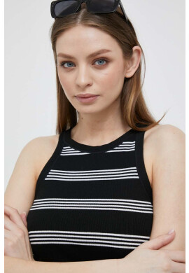 Polo Ralph Lauren Памучен топ в черно - Pepit.bg