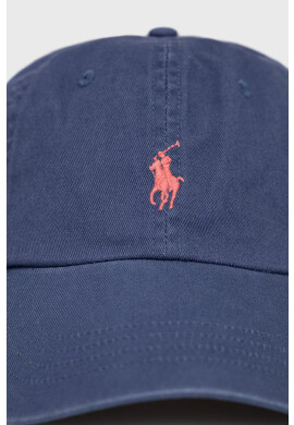 Polo Ralph Lauren Памучна шапка в червено с изчистен дизайн - Pepit.bg