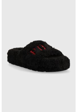 Polo Ralph Lauren Пантофи Black Chunky Sherpa Black Chunky Sherpa в черно SLF6230CRL - Pepit.bg