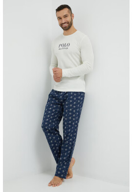 Polo Ralph Lauren Пижама мъжка в тъмносиньо с десен - Pepit.bg