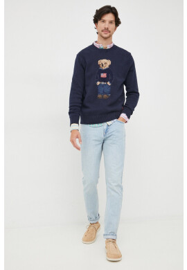 Polo Ralph Lauren Пуловер мъжки в тъмносиньо - Pepit.bg