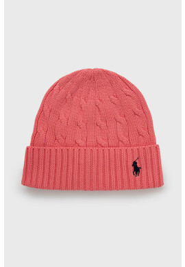 Polo Ralph Lauren Шапка в розово с фина плетка от памук - Pepit.bg