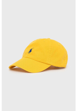 Polo Ralph Lauren Шапка в жълто с изчистен дизайн - Pepit.bg