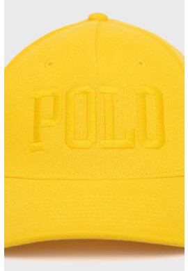 Polo Ralph Lauren Шапка в жълто с изчистен дизайн - Pepit.bg