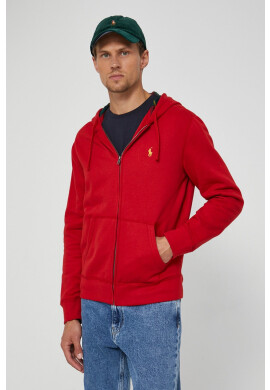 Polo Ralph Lauren Суичър мъжки в червено с изчистен дизайн - Pepit.bg