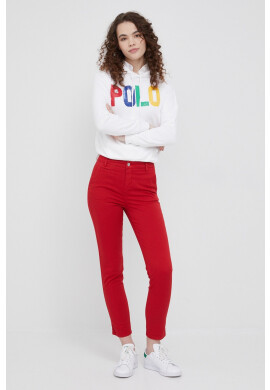Polo Ralph Lauren Суичър дамска в бяло с принт - Pepit.bg
