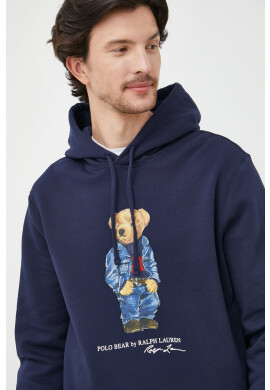 Polo Ralph Lauren Суичър в тъмносиньо с принт - Pepit.bg