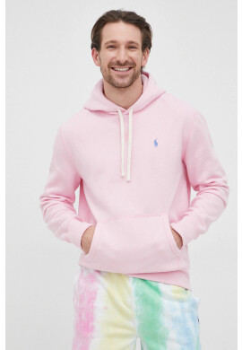 Polo Ralph Lauren Суичър мъжка в розово с изчистен дизайн - Pepit.bg