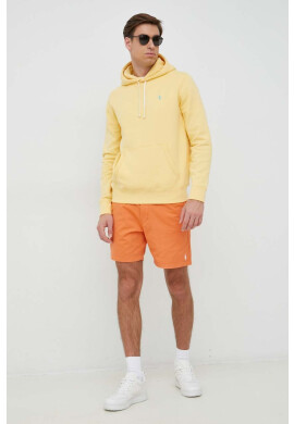 Polo Ralph Lauren Суичър в жълто с качулка с изчистен дизайн - Pepit.bg