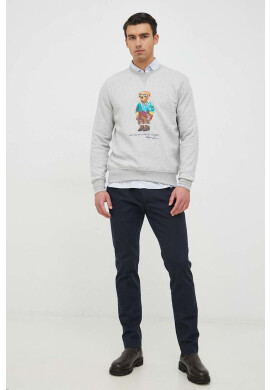 Polo Ralph Lauren Суичър в сиво с принт - Pepit.bg
