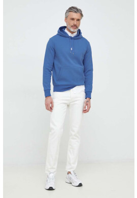 Polo Ralph Lauren Суичър в синьо с качулка с изчистен дизайн - Pepit.bg
