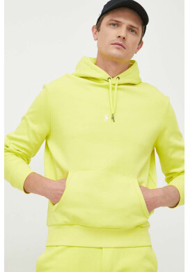 Polo Ralph Lauren Суичър в жълто с качулка с изчистен дизайн - Pepit.bg