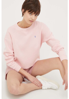 Polo Ralph Lauren Суичър в розово с изчистен дизайн - Pepit.bg