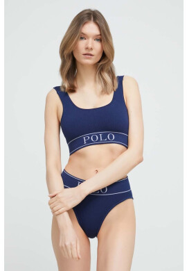 Polo Ralph Lauren Сутиен в тъмносиньо с изчистен дизайн - Pepit.bg
