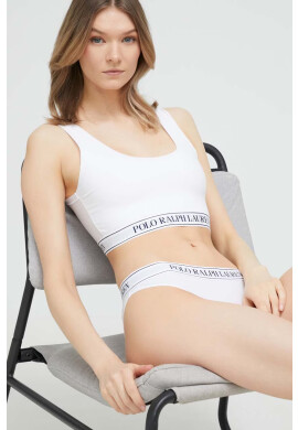 Polo Ralph Lauren Сутиен в бяло с изчистен дизайн - Pepit.bg