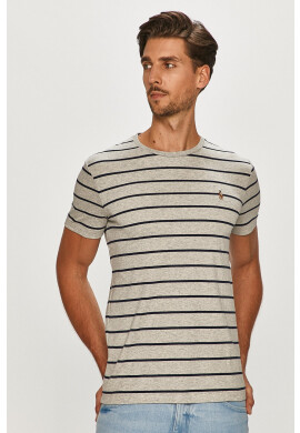 Polo Ralph Lauren Тениска в сиво с десен - Pepit.bg