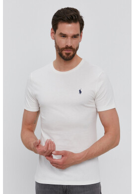 Polo Ralph Lauren Тениска мъжка в кремаво с изчистен дизайн - Pepit.bg