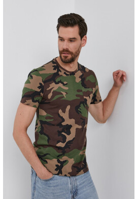 Polo Ralph Lauren Тениска мъжка в зелено с десен - Pepit.bg
