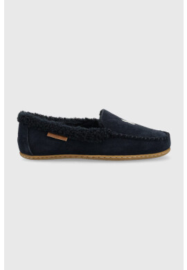 Polo Ralph Lauren Велурени чехли Collins Collins в тъмносиньо RF103837 - Pepit.bg
