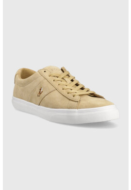 Polo Ralph Lauren Велурени кецове SAYER в бежово 816893732003 - Pepit.bg