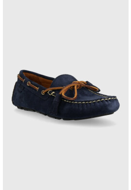 Polo Ralph Lauren Велурени мокасини Anders в тъмносиньо 803764303004 - Pepit.bg