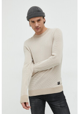 Premium by Jack&Jones Памучен пуловер Globe мъжки в бежово - Pepit.bg