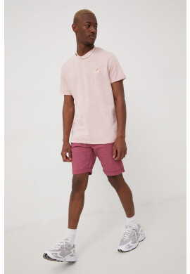 Premium by Jack&Jones Памучна тениска в розово с изчистен дизайн - Pepit.bg