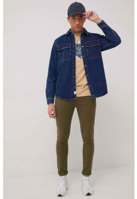 Premium by Jack&Jones Памучна тениска в бежово с принт - Pepit.bg