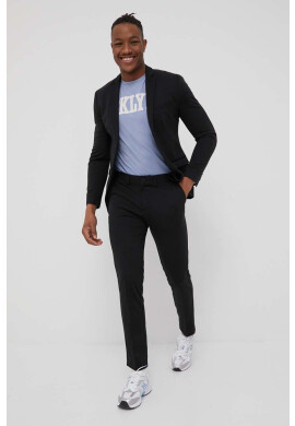 Premium by Jack&Jones Панталони мъжко в сиво с кройка по тялото - Pepit.bg