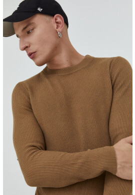 Premium by Jack&Jones Пуловер мъжки в кафяво - Pepit.bg