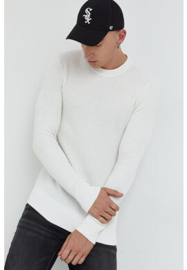 Premium by Jack&Jones Пуловер мъжки в бяло - Pepit.bg