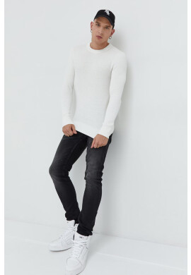 Premium by Jack&Jones Пуловер мъжки в бяло - Pepit.bg