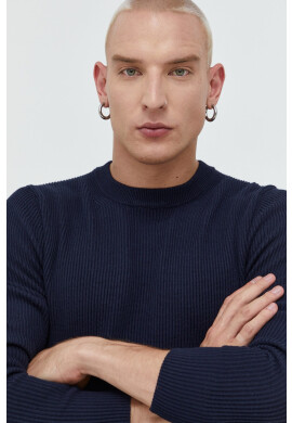 Premium by Jack&Jones Пуловер мъжки в тъмносиньо - Pepit.bg
