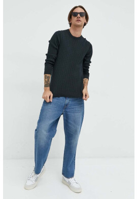 Premium by Jack&Jones Пуловер Dallas мъжки в зелено от лека материя - Pepit.bg